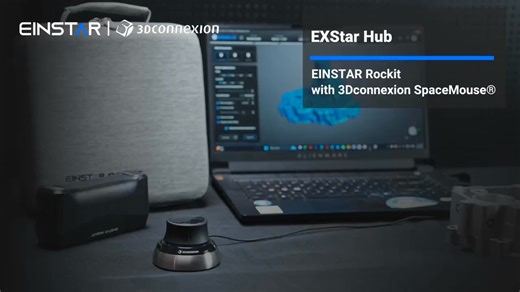 🎥 Scan the real world. Work in 3D. Use EINSTAR to capture physical objects and bring them directly into your digital workflow. Combine it with the 3Dconnexion SpaceMouse® Compact for fluid navigation and hands-on control inside Exstar Hub and CAD software. 🔧 EINSTAR × 3Dconnexion Bundle Sale Dec 15, 2025 – Jan 4, 2026 Bundle Options: • EINSTAR 2 SpaceMouse® Compact→ $1178 (Save 250$) • EINSTAR Rockit SpaceMouse® Compact→ $1828(Save 250$) Work smarter. Design faster. Scan with confidence. 👉 Ge