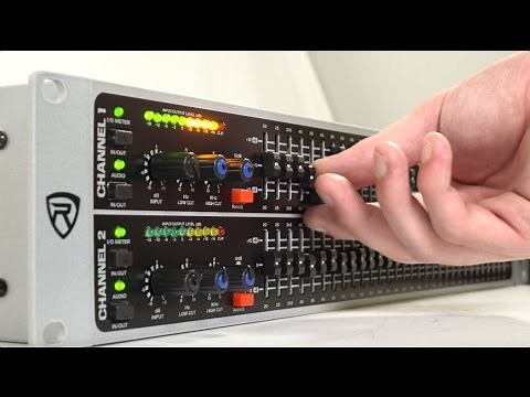 Rockville REQ231 Dual 31 Band 1/3 Octave Graphic Equalizer With Sub-Output