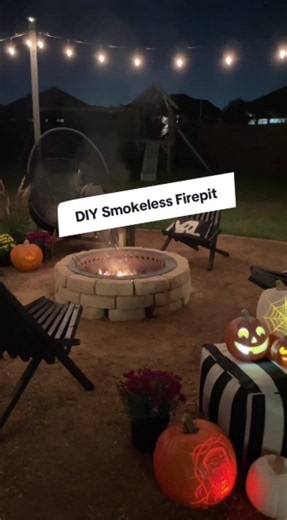 Cozy Backyard Vibes With This DIY Smokeless Firepit