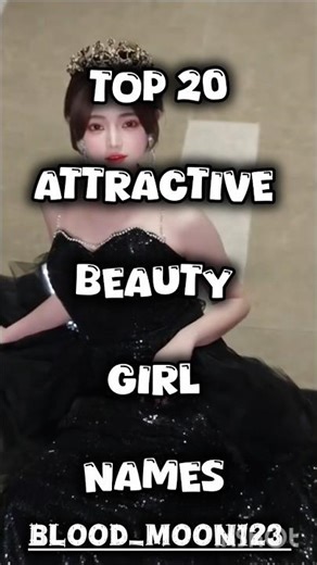 TOP 20 Attractive beutie girl names..✨️ #2million #popular #trending #ytshorts 🤌#blood_moon123