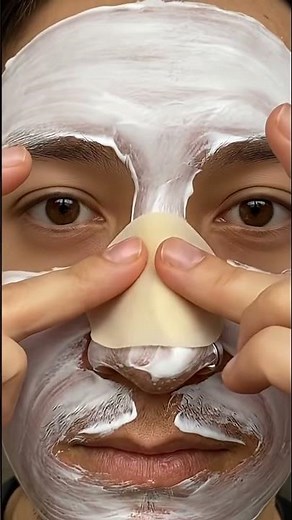 Nose Pore Strip ASMR | Satisfying Sebum Extraction & "Clam Clean" Sparkle Reveal #skincare #skin