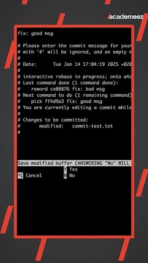 Changing git commit message on previous commit