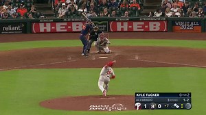 Kyle Tucker strikes out swinging. | 10/03/2022