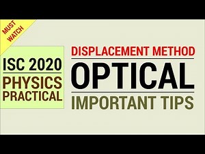 ISC 2020 Optical Experiment (Physics Practical Important)