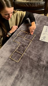 592K views · 4.3K reactions | Only SMART people can FIGURE THIS OUT! 勞 Husband challenges wife to turn 5 squares into 4 in just 2 moves! She is fun to watch as she figures out how to complete the challenge! Can you figure out the brain teaser before she does?! | Jules and Katie | Facebook