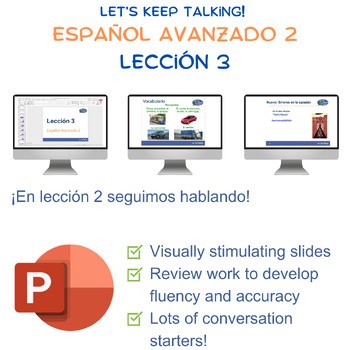 Adult Spanish – Esp Avanzado 2 L3: Transport + Phone Dialog | Conv-First No-Prep
