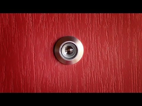 How to install a door viewer peep hole