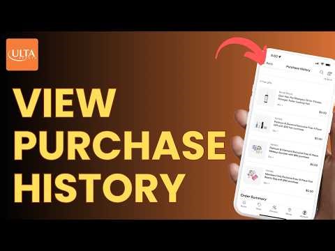 How to View Ulta Purchase History
