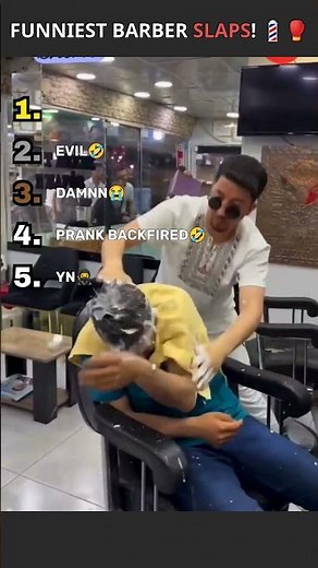 Funniest Barber Slaps🤣 Wait Till The End For A Surprise!