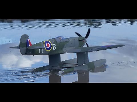 Dynam Spitfire Mk Vb Seaplane maiden flight