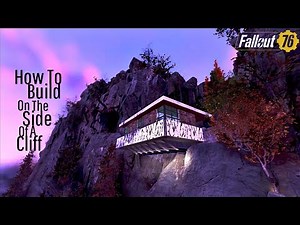 Fallout 76 Camp Tutorial | How To Build On The Side Of A Cliff | Support // Cantilever // Mountain