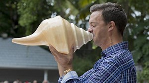 Conch shell blowing contest in Florida
