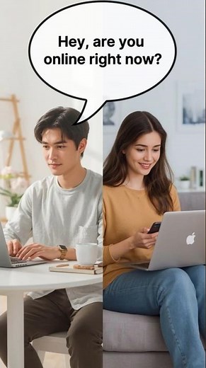 Are You Online? 💻 | Easy English Conversation for Chat (B1 Level)