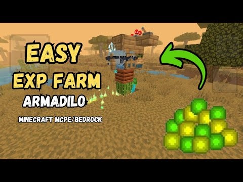 EASY EXP FARM Armadilo🔥 Minecraft Bedrock 1.21+! (+Recipe Potion)