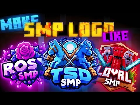 Make A Minecraft SMP Logo in Just One Click🤯No Clickbat