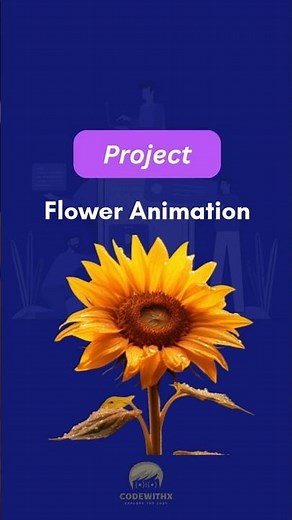 🌻 Sunflower Animation using HTML & CSS | Creative CSS Animation #shorts #shortsfeed #htmlcss #css