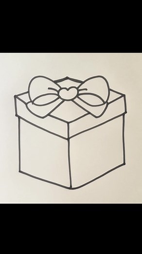 How to Draw Gift for Christmas | Easy Funny Cartoon Drawings