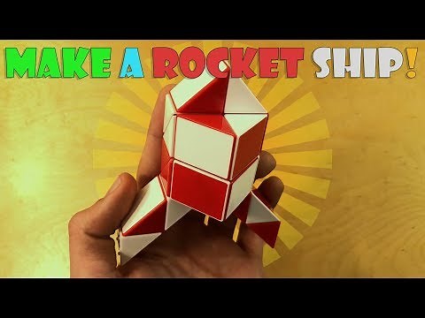 Rubik's Twist Or Snake Puzzle | How to Make a Rocket Ship (Beginner, Simple Step-by-Step Tutorial)