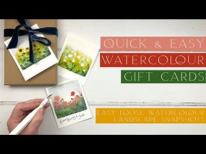 Quick And Easy Watercolour Gift Cards