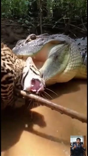 Mud and Mayhem Ocelot vs Caiman Real Jungle Wildlife Struggle