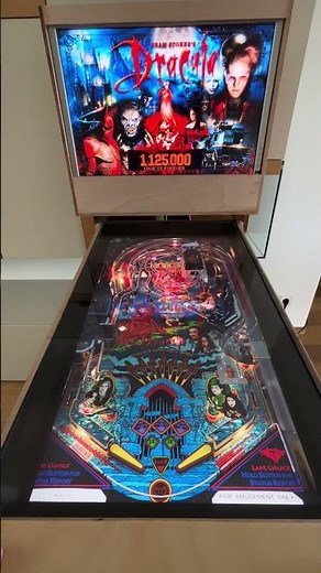 Homemade Virtual Pinball Machine First Gameplay with Backbox