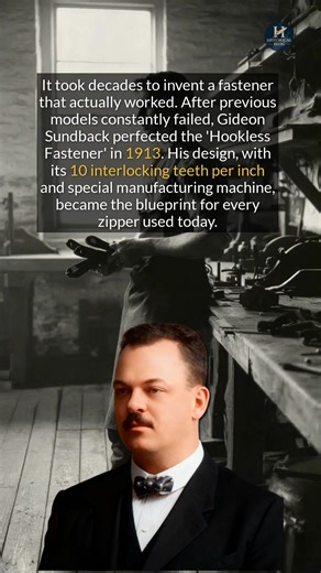 12K views · 97 reactions | It took over 60 years of failed designs to perfect the modern zipper. #historyfacts #didyouknow #historical | Historical Blog | Facebook