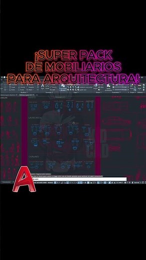 🥳🎊Bloques de Autocad para Arquitectura 😎🎁 #arquitectura #ingenieria #autocad #bloques #autocad3d