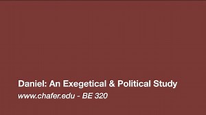 Only at Chafer Seminary!