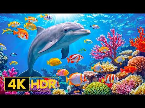 [NEW] Stunning 4K Underwater Footage - Exotic Coral Reef Paradise - Deep Sea Sounds to Sleep, Relax