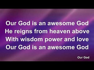 Awesome God - Lyric Video (with vocals)