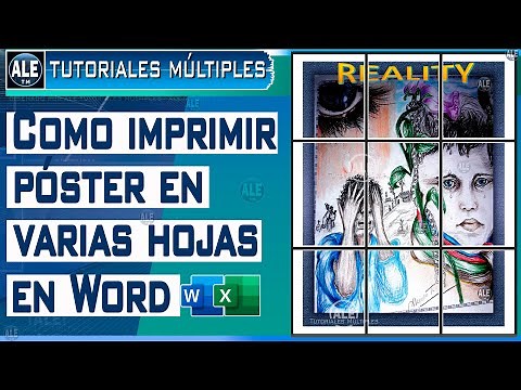 Como Imprimir Poster En Word – Hacer Un Poster e Imprimir En Varias Hojas