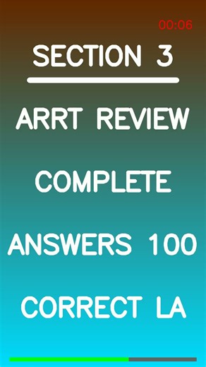ARRT Review 2026 📸 | Complete + 100% Correct Answers (Fully Updated!)