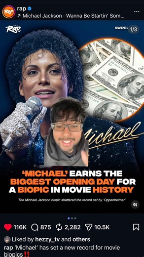 Micheal Jackson Earns BIGGEST Opening Day In Movie History