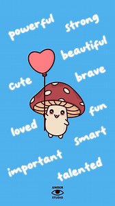 405K views · 7.5K reactions | Just A Little Reminder ❤️ Original Music: Under Studio #send #love #friends #family #animation #mushroom #understudio | Under Studio | Facebook