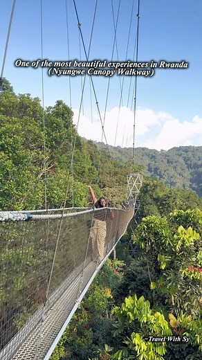 Travel with Sy | The Canopy walk in Rwanda is an exhilarating experience done in Rwanda's Nyungwe National Park on a suspended bridge 70m high above the... | Instagram