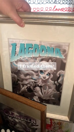 Framing Clawdeen Wolf and Lagoona Blue Art