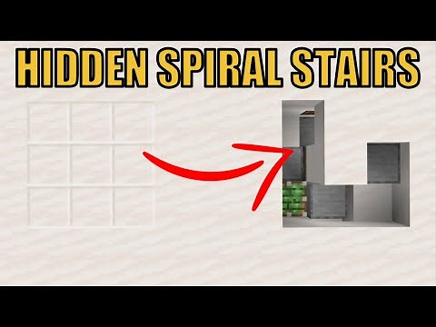 Minecraft: TINY 3x3 Hidden Spiral Staircase Tutorial [1.16]