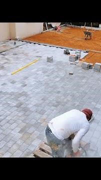 Aménagement cour en pavé autobloquant