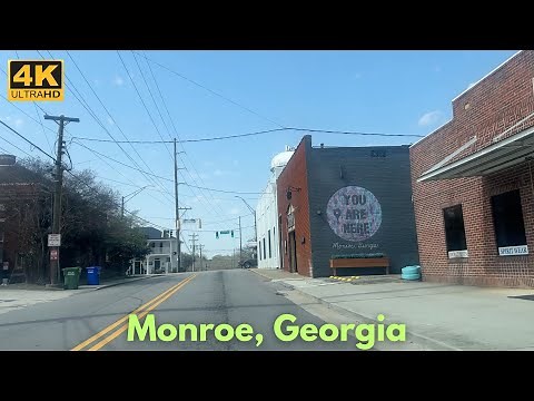 Monroe, Georgia - Driving Tour [4K]