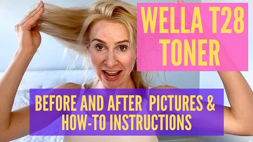 Wella T28 Before and After Results with Instructions.