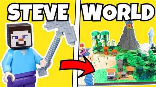 I Built the BIGGEST LEGO Minecraft WORLD