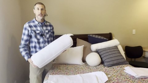 Pillowflex Bolster Pillow - 6x10 - Plush Polyester-Filled Insert for Decorative Shams - Odorless, Lint and Dust-Free Polyester Filling, No Lumps, Poly-Cotton Shell for Decorative Shams (White, Round)