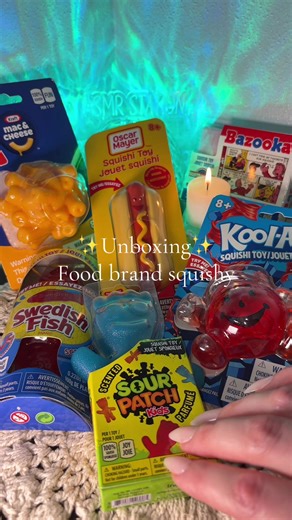Who wants to see me WAX these🤔✨ #fidgets #asmr #fidgettoys #unboxing #satisfying FOOD BRAND SQUISHY