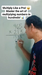 1.7M views · 21K reactions | Master Multiplication in Hundreds!  Learn to multiply like a pro and boost your math skills! #MathSkills #MultiplicationMaster #MathMastery | Dann Carlo Pizarra Pili | Facebook