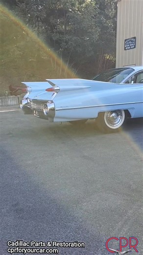 Fontana Rose to Breton Blue and always busy w classic Cadillacs @ CPR. . #1959cadillac #1961cadillac #ClassicCadillac #classiccars #CoupeDeville | Cadillac Parts and Restoration