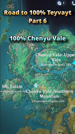 Finally 100% Chenyu Vale after 6hrs | Genshin Impact | Road to 100% Teyvat #genshinimpact #genshin