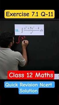 Question 11 Exercise 7.1 Class 12 Integrals #class12maths #integration #calculus #shorts