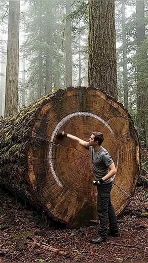 He Built a LUXURY Cabin Inside a Tree! 🌳🏡#bushcraft #treehouse #forestlife #woodworking #wilderness