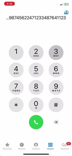 I phone keypad