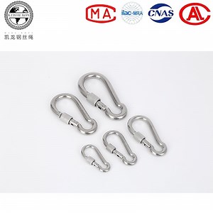 [Hot Item] Durable Stainless Steel Wire Rope Spring Buckle for Rigging Hardware
